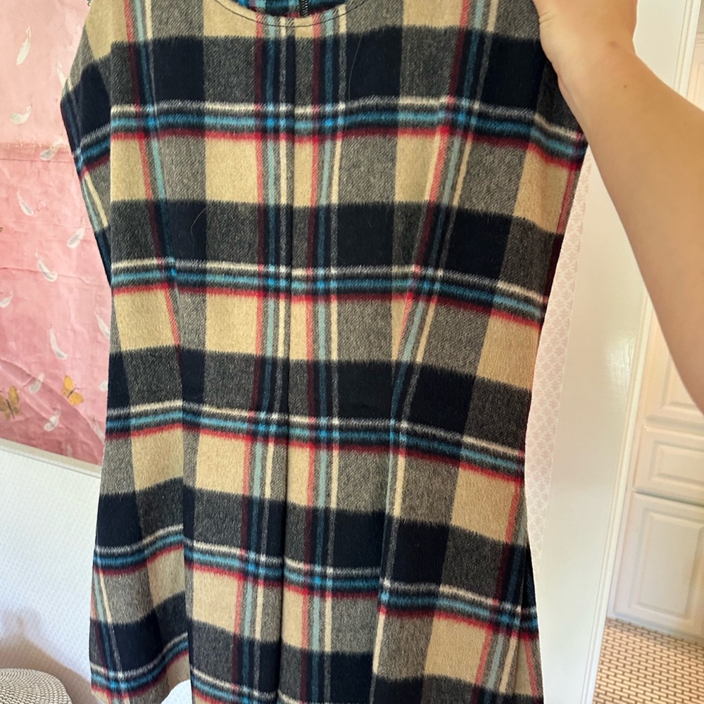 Plaid Sleeveless Jacket